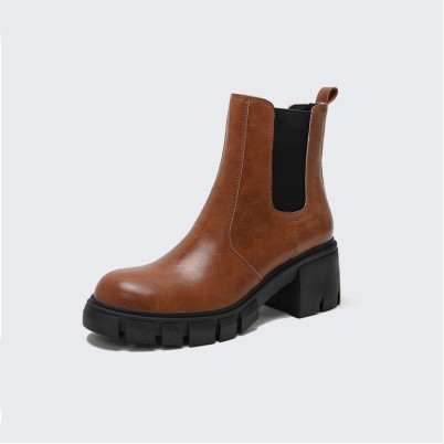 High-quality women's mid-heel Chelsea boots