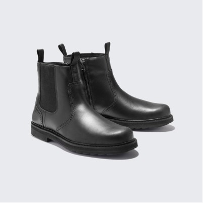 High-top desert-style PU Chelsea boots