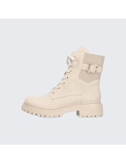 White lace-up women's genuine leather Doc Martens boots