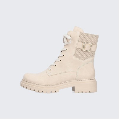 White lace-up women's genuine leather Doc Martens boots