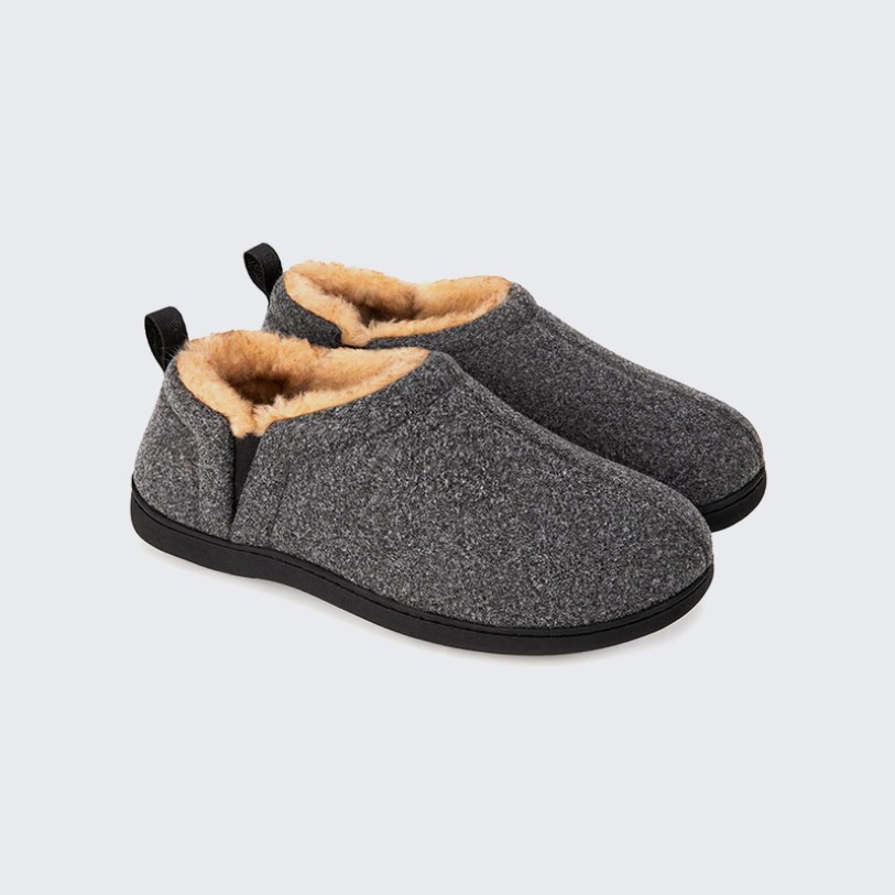 Elastic band felt slippers comfortable slippers