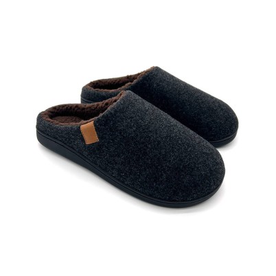 Open-back warm Sherpa fleece memory foam slippers