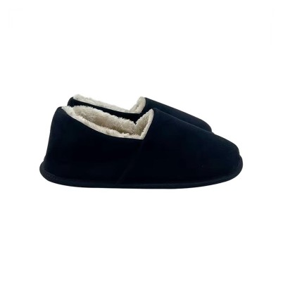 Two-tone memory foam house slippers