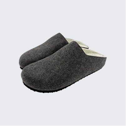 Cork arch support felt slippers