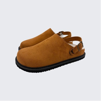 Lightweight memory foam mule slippers