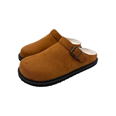 Lightweight memory foam mule slippers