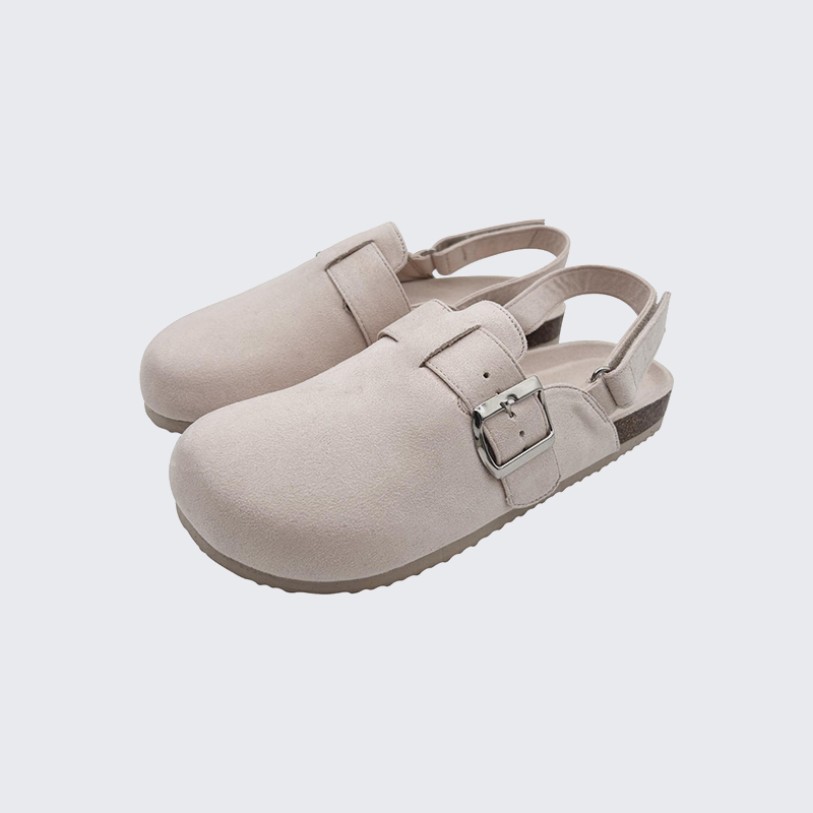 Memory foam cork comfortable mule shoes