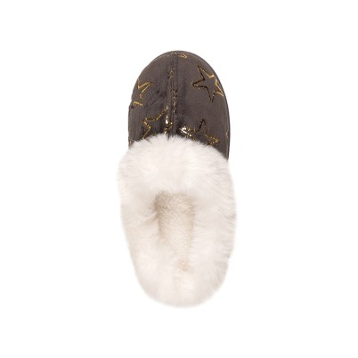 Lightweight memory foam indoor mule slippers
