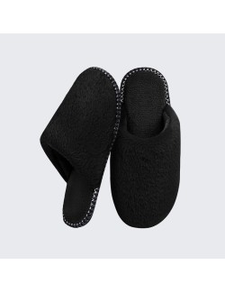 Faux fur memory foam non-slip mule slippers