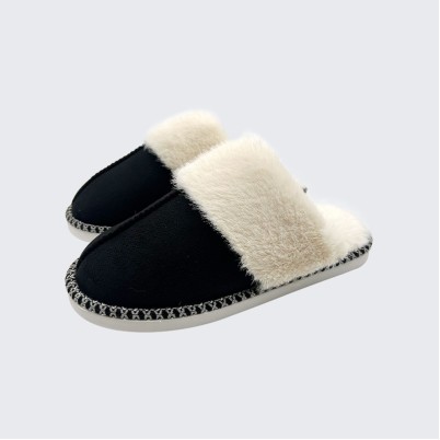 Ultra-fine fiber indoor mule slippers