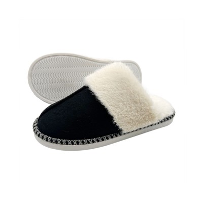 Ultra-fine fiber indoor mule slippers