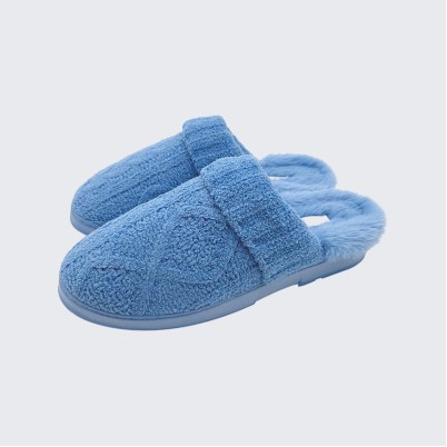 Soft and warm mule-style house slippers
