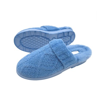 Soft and warm mule-style house slippers