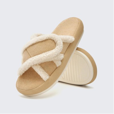 Arch support lightweight open-toe slippers