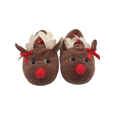 Plush warm indoor slippers