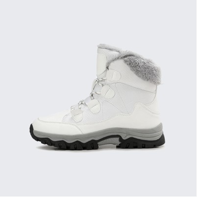 Warm winter hiking and snow boots