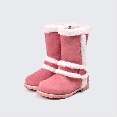 Stylish genuine leather warm snow boots for winter