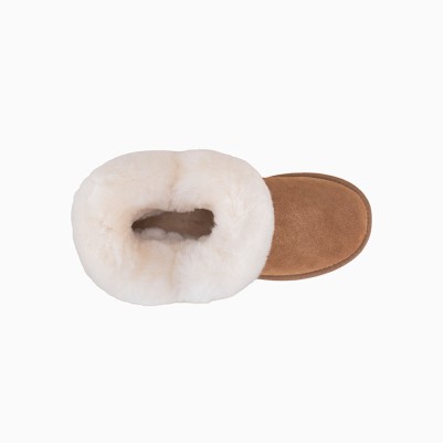 Wool-lined warm winter women's boots