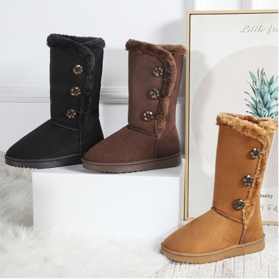Comfortable thick-soled cotton snow boots