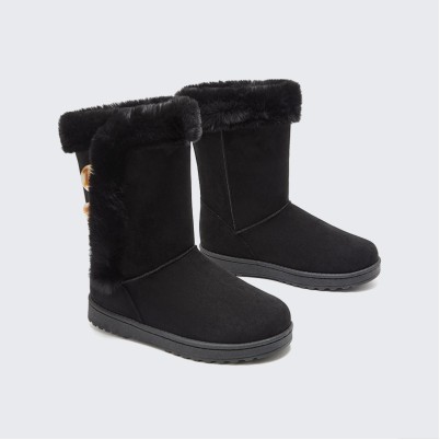 Cashmere-lined leather ankle boots