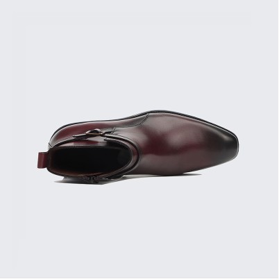 British style business men's shoes with zippers