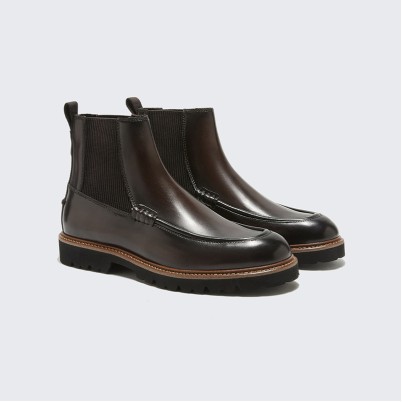 Luxury men's business Chelsea boots