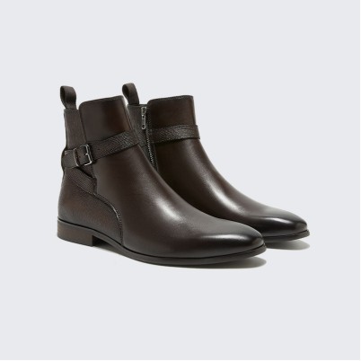 Handmade genuine leather Chelsea ankle boots