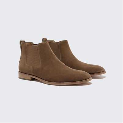 High-quality winter suede Chelsea boots
