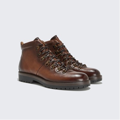 Lace-up men's outdoor casual ankle boots