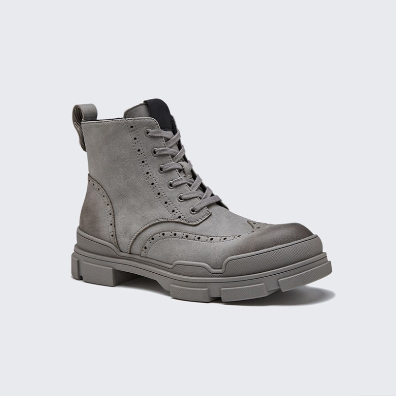 High-end comfortable lace-up casual boots