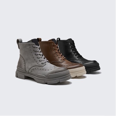 High-end comfortable lace-up casual boots