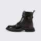 Luxurious genuine leather men's zippered ankle boots